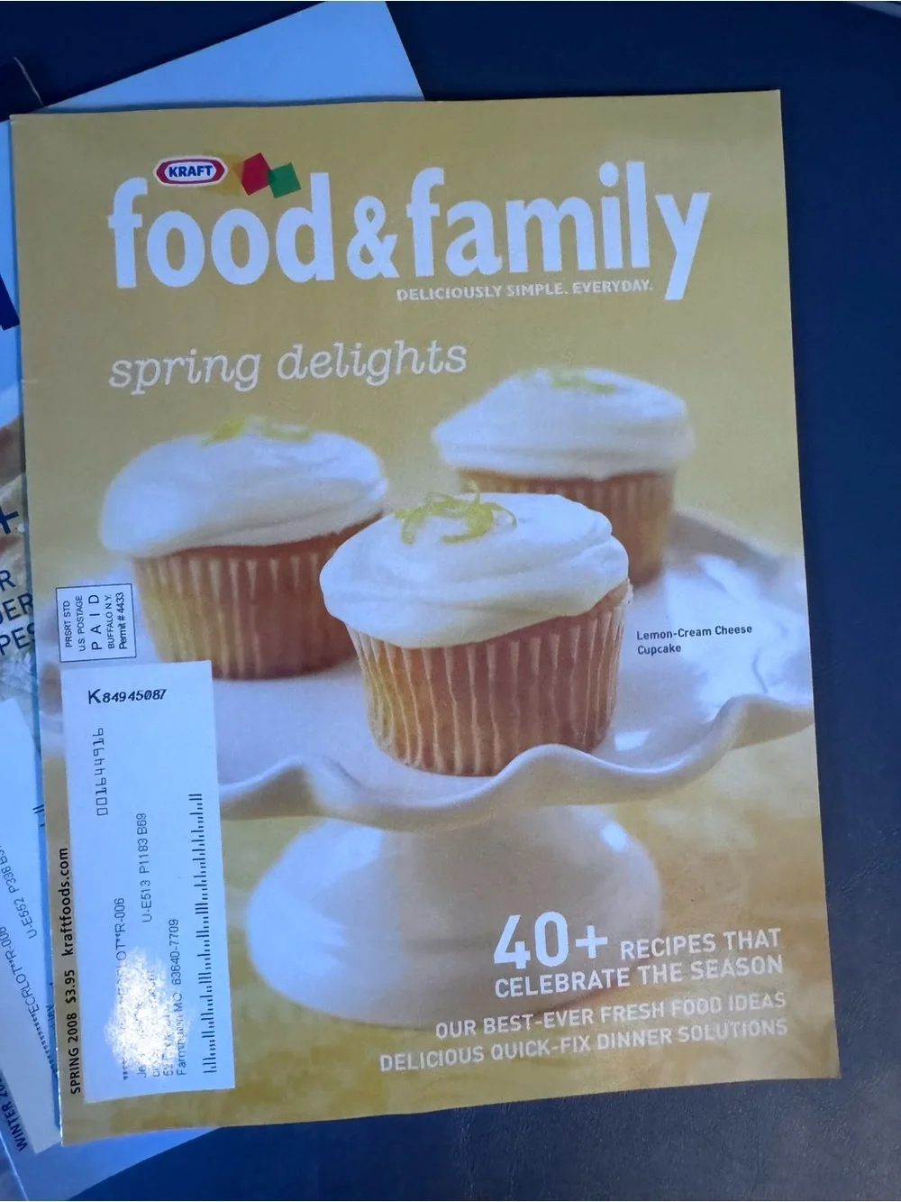 Kraft Food & Family Magazine Lot of 5 Recipe Cookbooks 2007-2008 Collection